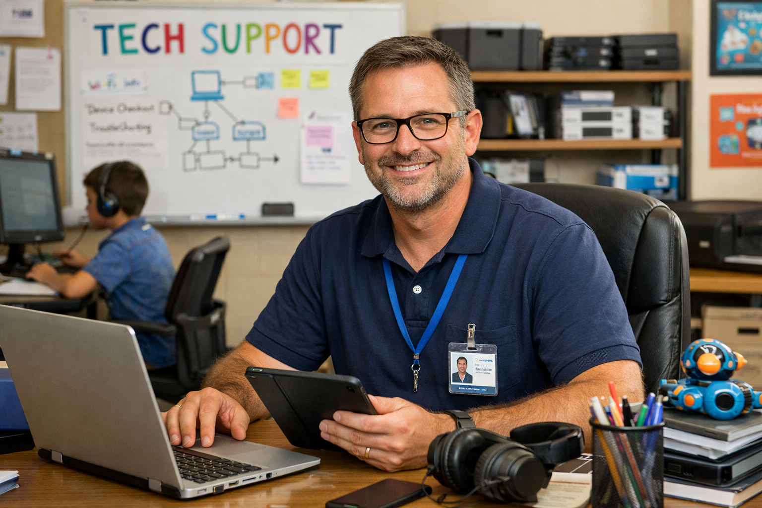 an image of a technology director at a k12 school-1